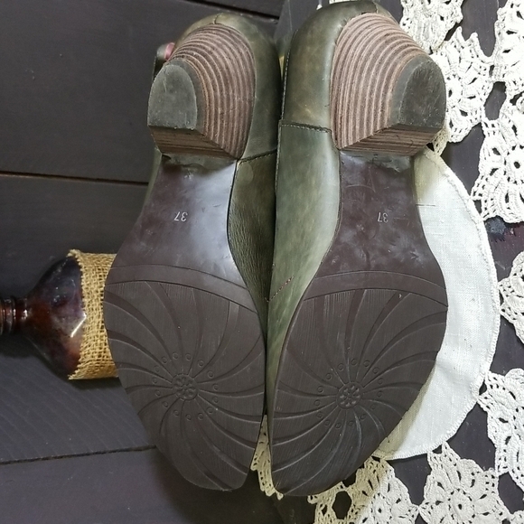 l` Artiste Spring step green boots - Picture 7 of 10